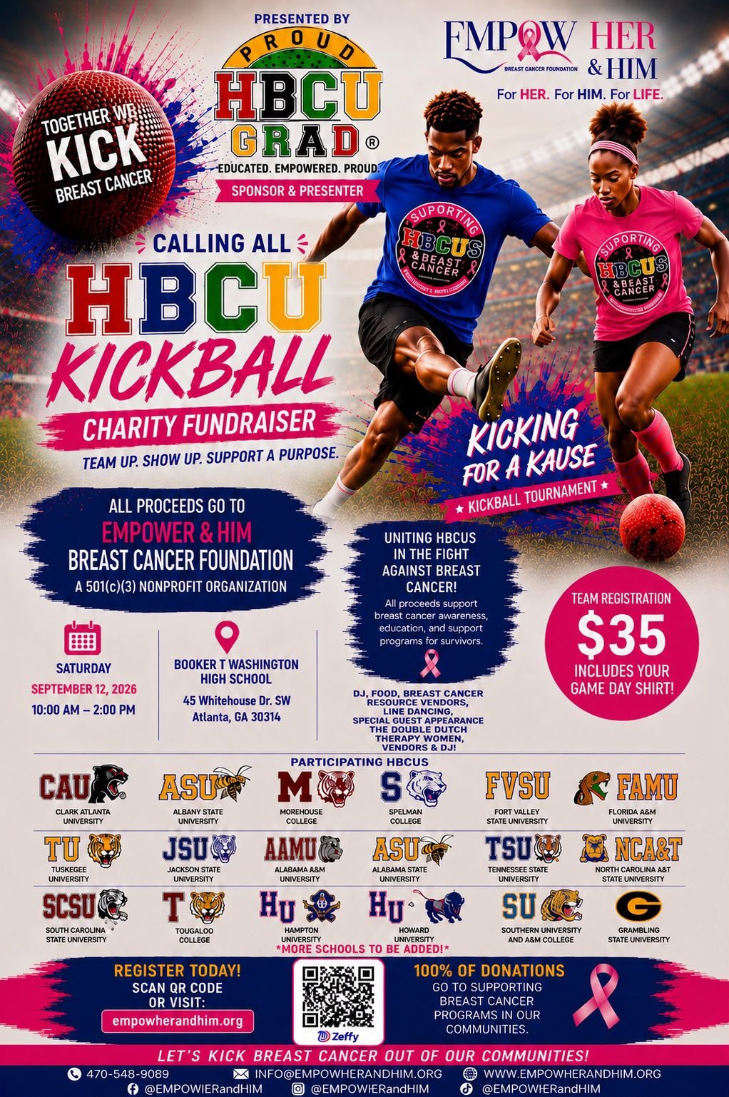 Kicking for a Kause event flyer